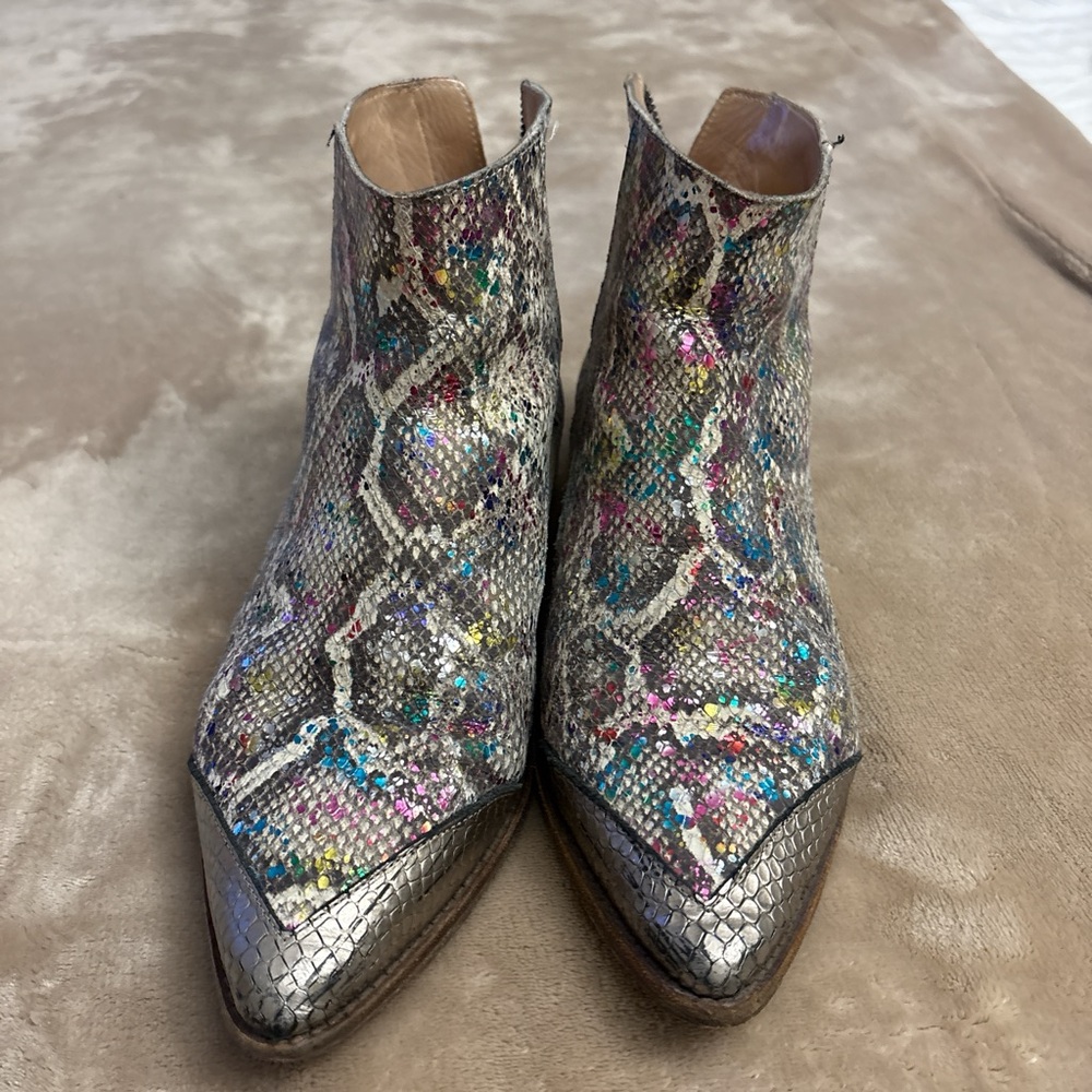 Zadig and Voltaire Stylish Multicolor Ankle Boots